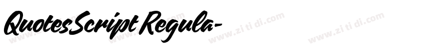 QuotesScript Regula字体转换 QuotesScript Regula字体转换